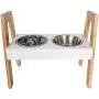 Leashboss Slow Feed Bowl and Skyrise Adjustable Elevated Dog Feeder - Modern Raised Dog Bowls Adjust to 3 Heights, 8'', 11'', 14'' and 2-Cup Slow Bowl for Raised Pet Feeders (Gray) Leashboss Slow Feed Bowl and Skyrise Adjustable Elevated Dog Feeder - Modern Raised Dog Bowls Adjust to 3 Heights, 8'', 11'', 14'' and 2-Cup Slow Bowl for Raised Pet Feeders (Gray)