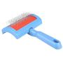 Hengzhi Pet Dog Supplies, Brush Pet Steel Comb Exfoliating Scrub, Grooming Combs for Dog/Cat, Blue