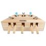HSHXY Cat Puzzle Toy Kittens Interactive Toys, Funny Hunt Toy Solid Wooden Whack A Mole Mouse, Motion Activated Fun for Cats and Dogs