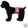 Barkertime Premium Wateproof Dog Diaper - Made in USA - Flower Window on Red Waterproof Premium Dog Diaper for Incontinence, Male Marking, Females in Heat Barkertime Premium Wateproof Dog Diaper - Made in USA - Flower Window on Red Waterproof Premium Dog Diaper for Incontinence, Male Marking, Females in Heat