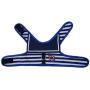 ROWAI Dog Cat Puppy Pet Harness Vest and Leash Set for Walking Navy Striped Sailor Anchor Style