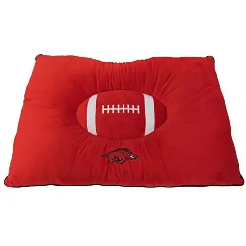 Pets First Collegiate Pet Accessories, Dog Bed, Arkansas Razorbacks, 30 x 20 x 4 inches Pets First Collegiate Pet Accessories, Dog Bed, Arkansas Razorbacks, 30 x 20 x 4 inches