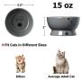 Y YHY Cat Water Bowl,Raised Cat Food Dish,Elevated Cat Bowl No Spill,Ceramic Pet Bowls for Cats or Small Dogs,Dishwasher Safe