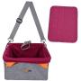 Legendog Dog Car Seat, Pet Booster Portable Travel Pet Car Seat Carrier for Dogs & Cats, Waterproof Pet Booster Carrier with Cushion & Adjustable Strap