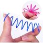 ISMARTEN 100 Pack Pet Wide Colorful Springs Cat Toys Plastic Coil Spiral Springs for Cat Kitten Pets (Random Color)