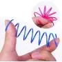 ISMARTEN Pet Wide Colorful Springs Cat Toys Plastic Coil Spiral Springs for Cat Kitten Pets 60 Pack (Random Color)