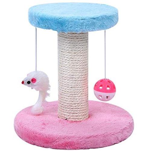 GJK Pets Adorable Cat Tree, Kitten Tree, Cat Scratching Post and Kitten Scratching Post for Your Purr-Babies to Scratch Made from Sisal and Plush Cat Scratcher Kitten Toy