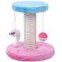 GJK Pets Adorable Cat Tree, Kitten Tree, Cat Scratching Post and Kitten Scratching Post for Your Purr-Babies to Scratch Made from Sisal and Plush Cat Scratcher Kitten Toy
