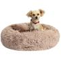 Houseables Comfort & Anti-Anxiety Dog Bed, Beds for Dogs, 30” x 30” x 5”, Beige, Round, Cuddler, Plush Donut Pillow, Cats, Puppy, Snuggle, Slumber Ball, Doggy Nest, Burrow, Washable, Self-Warming Houseables Comfort & Anti-Anxiety Dog Bed, Beds for Dogs, 30” x 30” x 5”, Beige, Round, Cuddler, Plush Donut Pillow, Cats, Puppy, Snuggle, Slumber Ball, Doggy Nest, Burrow, Washable, Self-Warming