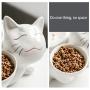 FEENGG 2.0L Pet Drinking Fountain, Pet Automatic Circulation Water Dispenser,Ceramic Pet Water Fountain Eletric Pet Drinking Water Dispenser for Cat Dog