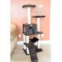 GleePet GP78570923 Cat Tree with Ramp, 57-Inch, Coffee Brown