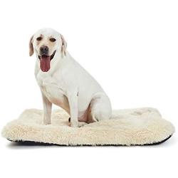 ANWA Dog Bed Pet Cushion Crate Mat Soft Pad Washable and Cozy for Medium Large Dog