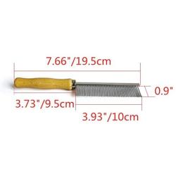 Wooden Handle Grooming Comb for Dog Cat Pet