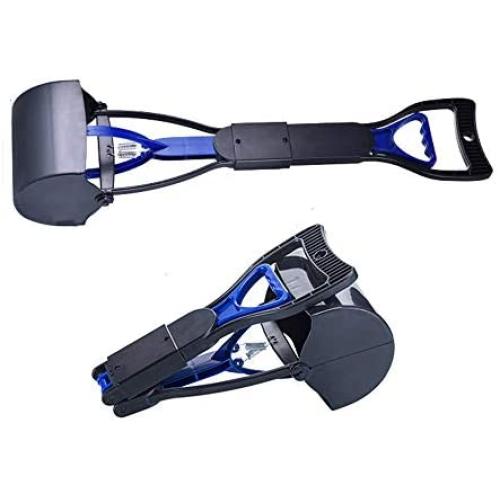OUKEYI Dog Pooper Scooper, 24 Inch Long Handle Walking Poo Remover Grabber Picker for Clean Up Garden Garbage or Medium and Large Dogs Animal Waste