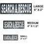 Doggie Stylz Set of 2 Reflective Search and Rescue Removable Patches with Hook Backing for Working Dog Harnesses & Vests. Durable and Interchangeable - Comes in 3 Sizes Small, Medium and Large