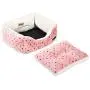 Amazon Basics Cuddler Bolster Pet Bed, Pink Polka Dots Amazon Basics Cuddler Bolster Pet Bed, Pink Polka Dots