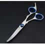 sesaisi Pet Dog Grooming Scissors Professional Hair Grooming Scissors Curved Shears Kit Thinning Trimmer Comb Hair Cutting Tool 6 Pieces Set