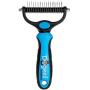 Dogeez Dematting Tool for Dogs | Gentle Grooming to Detangle Matted Fur and Stop Shedding | Dual Sided Undercoat Rake for Small, Medium and Long Hair Dog, Cat, and Other Pets | Undercoat Brush Comb