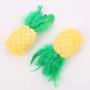 ocijf179 Pet Toy Cat Pineapple Shape Catnip Molar Toys Teeth Cleaning Bite Resistant Pet Supplies - Yellow