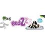 goDog Bed Bubble Bolster with Chew Guard Technology