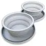 DogBuddy Travel Bowls, Large Collapsible Silicone Dog Bowl with Case, Foldable Expandable Dog Food Water Bowl, Portable Pet Feeding Accessories for Outdoors Travel Camping Hiking, Mist DogBuddy Travel Bowls, Large Collapsible Silicone Dog Bowl with Case, Foldable Expandable Dog Food Water Bowl, Portable Pet Feeding Accessories for Outdoors Travel Camping Hiking, Mist