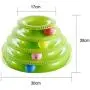 Funny Cat Pet Toy Cat Toys Intelligence Triple Play Disc Cat Toy Balls Cat Crazy Ball Disk Interactive Toy for IQ Training