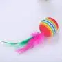 avbxcuecc 5pcs/Set Cat Ball Toys with Feather Pets Kitten Teaser Interactive Funny Supplies avbxcuecc 5pcs/Set Cat Ball Toys with Feather Pets Kitten Teaser Interactive Funny Supplies