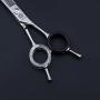 Dream Reach Professional 6.5 inch Japanese 440C Steel Upward Curved Dog Chunker Shears Razor Edge Pet Grooming Thinning/Blending/texturizing/Layering Scissors