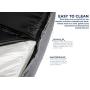 Imperial Petcare Luxury Memory Foam Bed for Sml Lrg X-Large Dogs, Size,Color Options, Washable Cover, Breathable 35% Cotton - Waterproof Liner, Shredded Foam Bolster, Non-Skid Bottom
