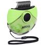 Mile High Life | Small Dog or Cat | 3 in 1 Stainless Grooming Tool | Under Coat Rake | Deshedding Comb | Flea Tear Stain Remover | Compact and Ideal for Travel/Outdoor (Orange/Green)