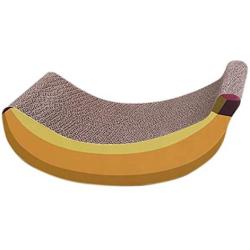 ikjuh Cat Scratch Cardboard Scratching Post for Kitty Cats Banana Design Wide and Flat Gifts Toys Environmental Protection Material Durable Scratch Resistant