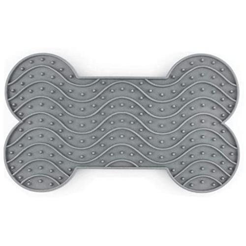 Lick Pad for Dogs,Slow Feeder Dog Mat(Perfect for Dog Food,Healthy Dog Treats,Cat Food,Cat Treats) [Mat Suctions to Wall for Pet Bathing, Grooming, and Dog Training] Blue