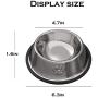 JOCHA Stainless Steel Dog Cat Bowls Cat Food Bowls with Rubber Base for Small/Medium/Large Dogs, Pets Feeder Bowl and Water Bowl Perfect Choice