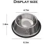 JOCHA Stainless Steel Dog Cat Bowls Cat Food Bowls with Rubber Base for Small/Medium/Large Dogs, Pets Feeder Bowl and Water Bowl Perfect Choice JOCHA Stainless Steel Dog Cat Bowls Cat Food Bowls with Rubber Base for Small/Medium/Large Dogs, Pets Feeder Bowl and Water Bowl Perfect Choice