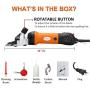TAKEKIT Sheep Shears Professional Electric Animal Grooming Clippers for Sheep Alpacas Llamas and Large Thick Coat Animals, 6 Speeds Heavy Duty Farm Livestock Haircut Trimmer, 380W