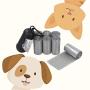 Readsky 1200 Counts Dog Poop Bags with 2 dispensers, Gray