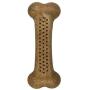 Pet Qwerks Barkbone WOOD Flavorit Mint Flavor - Fillable Surface for Spreads, for MODERATE & LIGHT CHEWERS | Made in USA with Real Wood, NO Shards or Sharp Points - For Large & Medium Dogs