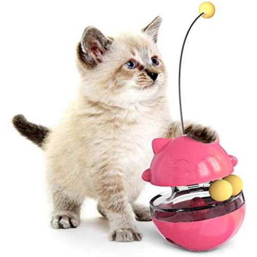 Pet Fun Bowl Feeder Dog Cat Feeding Toys Pet Tumbler Leakage Food Ball for Training Playing Exercise IQ Toy