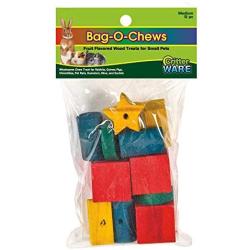 Ware Manufacturing Pine Wood Bag-O-Chews Small Pet Treat, Medium - Pack of 12