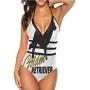 Two Piece Sexy Swimsuit Dog Silhouette Great for Trip to Hawaii