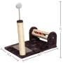 PGFUN 3 in 1 Cat Scratching Post Sisal Cat Scratch Pad & Post Interactive Cat Toy with Catnip Cat Claw Scratcher for Small Cats and Kittens