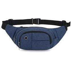 HenryDong Dog Training Rewards Cottton Bag, Multiple Pockets Treat Pouch for Toy with Large Space, Snack, Pet Dispenser Carry 2 Ways with Waist Belt, Shoulder Strap, Black, Grey, Blue