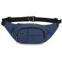 HenryDong Dog Training Rewards Cottton Bag, Multiple Pockets Treat Pouch for Toy with Large Space, Snack, Pet Dispenser Carry 2 Ways with Waist Belt, Shoulder Strap, Black, Grey, Blue