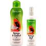 TropiClean Pet Grooming Bundle, 1 Each: Papaya & Coconut Luxury 2-in-1 Shampoo and Conditioner, and Freshening Papaya Mist Deoderizing Spray