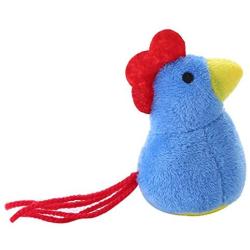 ocijf179 Pet Toy Kitty Cartoon Chick Shape Catnip Interactive Fun Cat Toy Anti-bite Pet Supplies - Blue