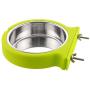 Guardians Crate Dog Bowl, Removable Stainless Steel Water Food Feeder Bowls Cage Coop Cup for Cat Puppy Bird Pets