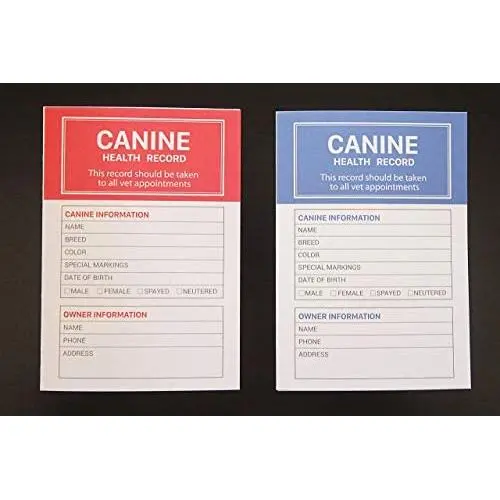 Dog Vaccination Record – 30 Pack Dog Vaccines Record, Puppy Shot Record 4.9 x 3.4 Inches Dog Vaccination Record – 30 Pack Dog Vaccines Record, Puppy Shot Record 4.9 x 3.4 Inches