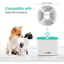 6 Pack Cat Fountain Filters, Replacement Filters for 2L Automatic Pet Fountain Cat Water Fountain Dog Water Dispenser