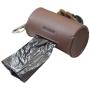 Hide & Drink, Thick Leather Small Poop Pouch W/Paw Snap, Pet Supplies, Dog Walker Essentials, Accessories, Handmade Includes 101 Year Warranty :: Bourbon Brown
