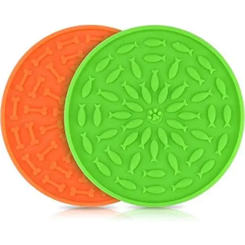 KATUMO Dog Lick Pads, Dog Bathing Distraction Device Slow Eating Dog Mat for Pet Grooming, Bathing,Training, Lick Mat with Strong Suction Cups